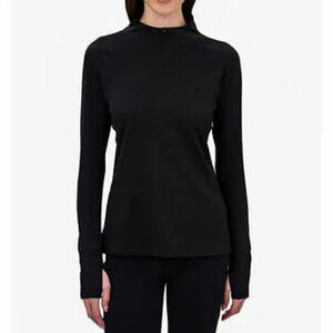 🍀 NEW Tuff Athletics Active Quarter Zip Top | Black